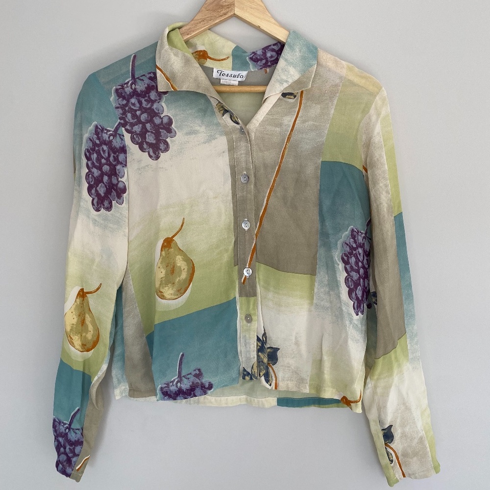 Rare Vintage Tessuto Fruit Shirt